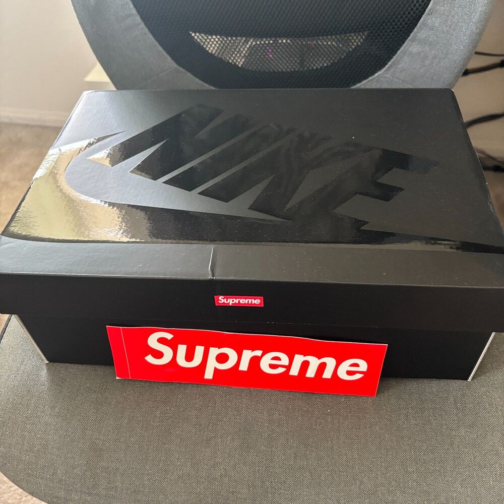 DSIP Supreme x Nike Air Force 1 Low Box Logo Triple Black Size 10.5